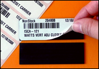 Home warehouse labels from label magnet
