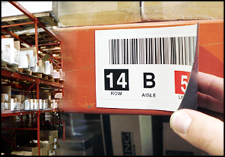 Home warehouse labels from label magnet